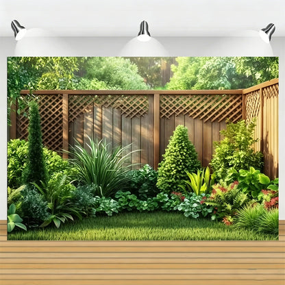Ultra-Realistic Enchanted Forest Butterfly & Floral Backdrop Banner-Magical Outdoor Party Decoration