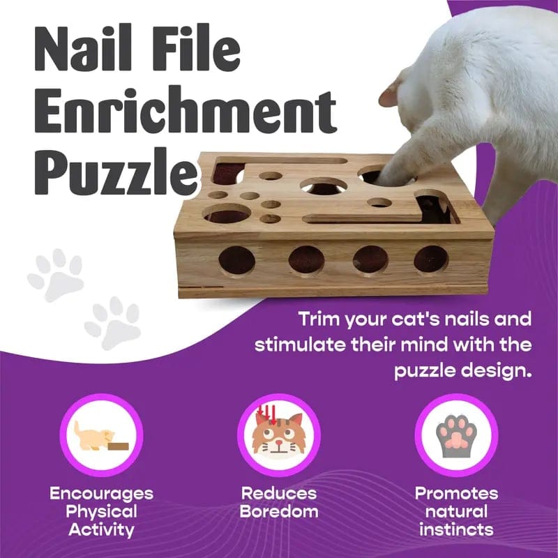 🎁😻 Cat Scratching Toy Box: Easily trim your cat’s nails without nail clippers or a nail file