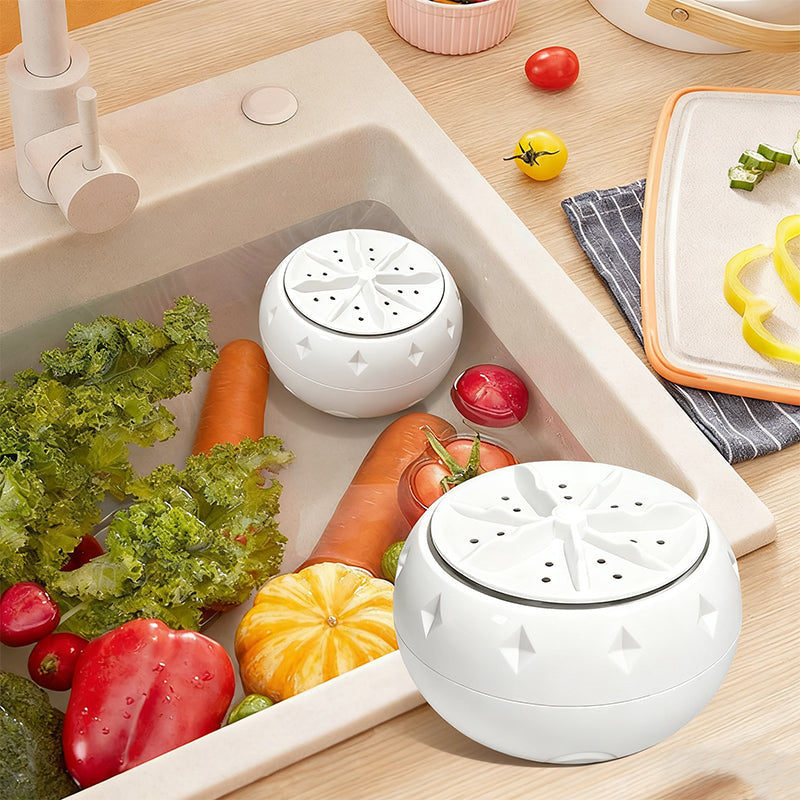 🍇🍅Effortless Vortex Fruit & Vegetable Washer – Removes Pesticides, BPA-Free & Easy-Clean Design 💧