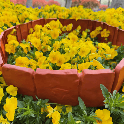🌻High-quality, durable simulated stone garden fence🌻Stone-effect garden fence