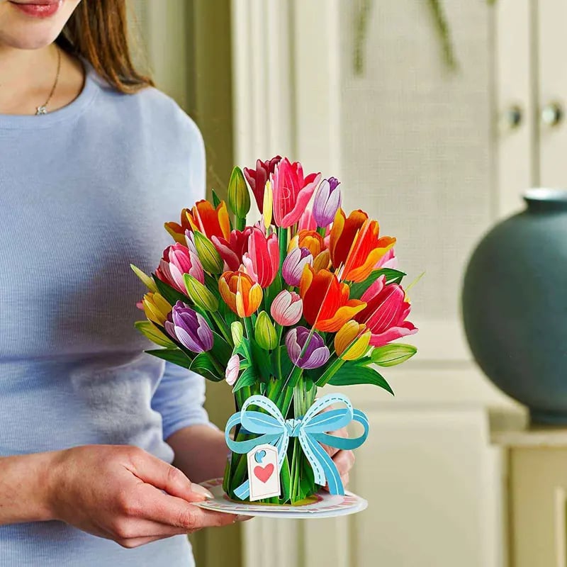 🌸 3D Forever Flower Pop Up Card for Mother’s Day Jumbo Size