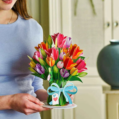 🌸 3D Forever Flower Pop Up Card for Mother’s Day Jumbo Size