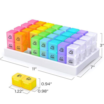 🔥New Hot Selling❤️‍🔥 Portable 31-Day Monthly Pill Organizer