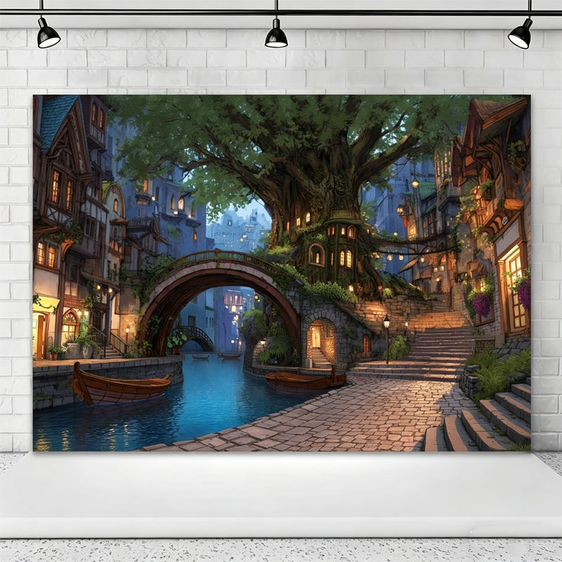 Ultra-Realistic Enchanted Forest Butterfly & Floral Backdrop Banner-Magical Outdoor Party Decoration
