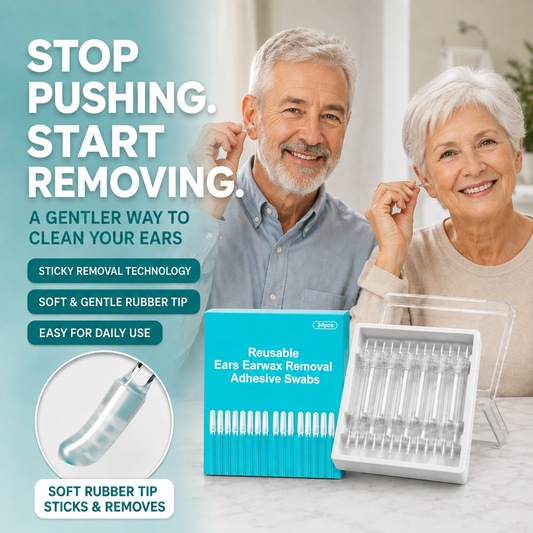 2026 HOT SALE🔥 50K+ Loved🧏‍♂️🌿 50% OFF! Reusable Earwax Remover – Gentle Adhesive Tip Ear Cleaner for Safe & Easy Ear Care💚