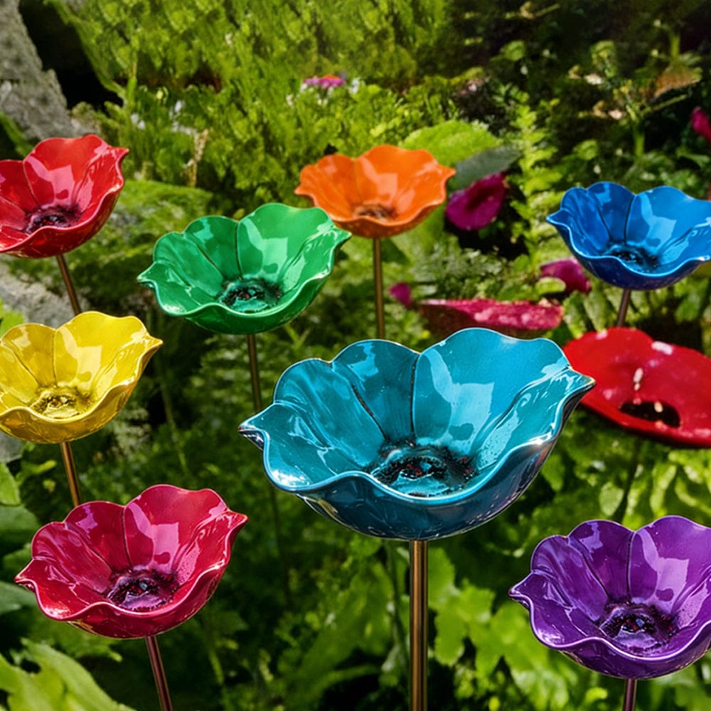 🎁Handmade Flower Garden Stake🐦