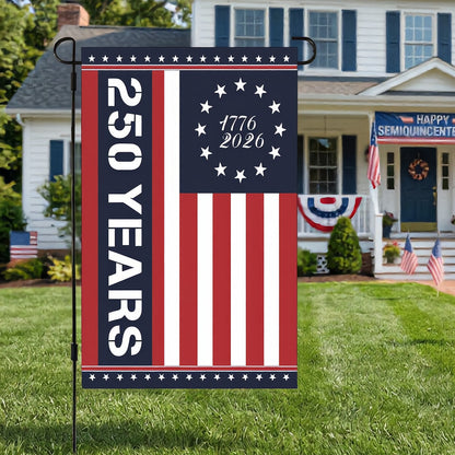 American 250th Anniversary Flag, Independence Day Banner, Commemorative Fan-Shaped Flag, Garden Flag