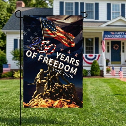 American 250th Anniversary Flag, Independence Day Banner, Commemorative Fan-Shaped Flag, Garden Flag