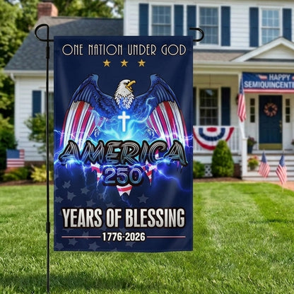American 250th Anniversary Flag, Independence Day Banner, Commemorative Fan-Shaped Flag, Garden Flag