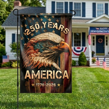 American 250th Anniversary Flag, Independence Day Banner, Commemorative Fan-Shaped Flag, Garden Flag