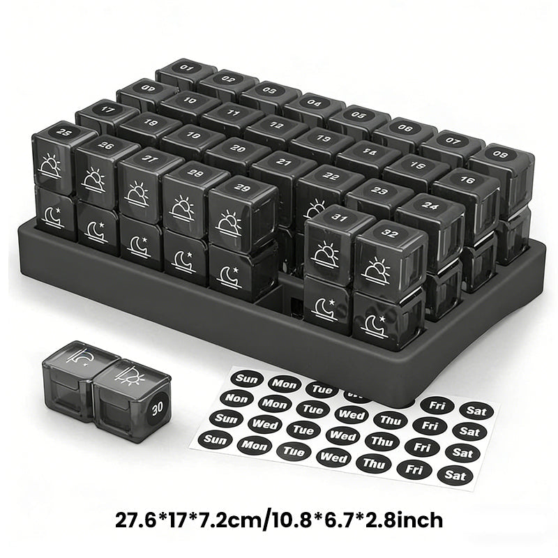 🔥New Hot Selling❤️‍🔥 Portable 31-Day Monthly Pill Organizer