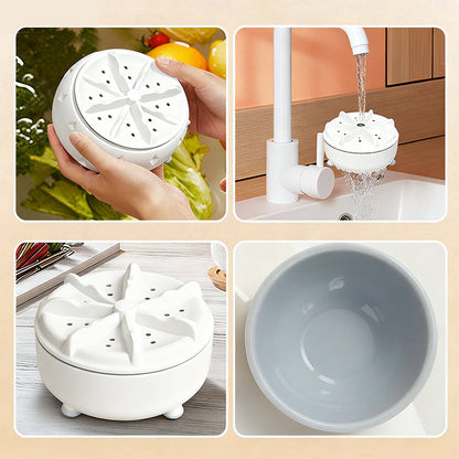 🍇🍅Effortless Vortex Fruit & Vegetable Washer – Removes Pesticides, BPA-Free & Easy-Clean Design 💧
