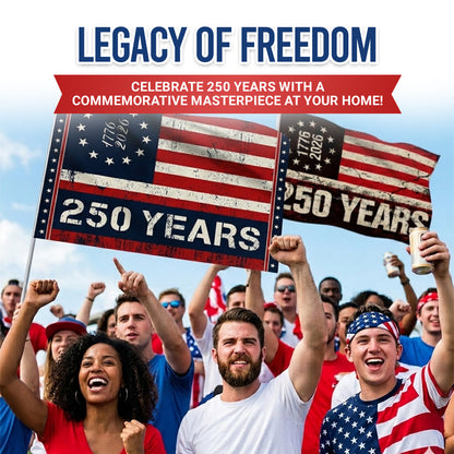 American 250th Anniversary Flag, Independence Day Banner, Commemorative Fan-Shaped Flag, Garden Flag