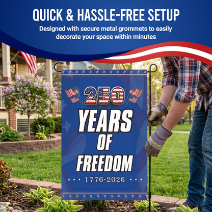 American 250th Anniversary Flag, Independence Day Banner, Commemorative Fan-Shaped Flag, Garden Flag