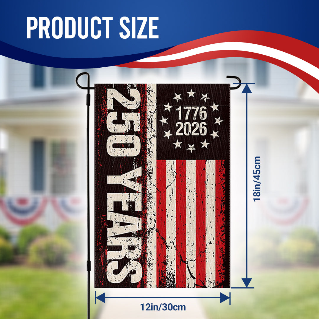 American 250th Anniversary Flag, Independence Day Banner, Commemorative Fan-Shaped Flag, Garden Flag