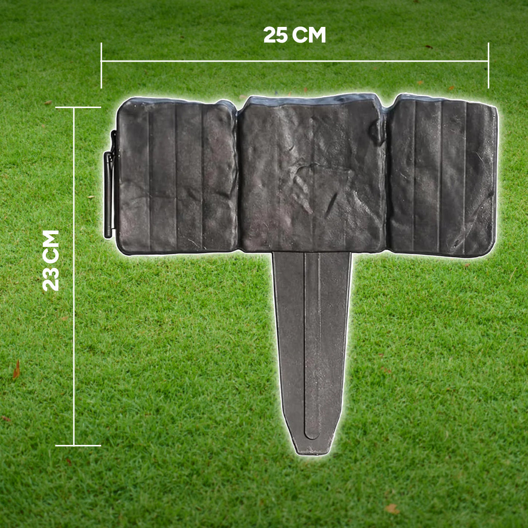 🌻Premium-Quality, Durable Faux Stone Garden Border Fence🌻Stone-Look Decorative Garden Border