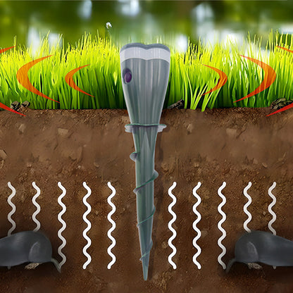 🌸Spring Sale 50 % OFF☘️Outdoors Solar Powered Waterproof Screw Mole Repellent