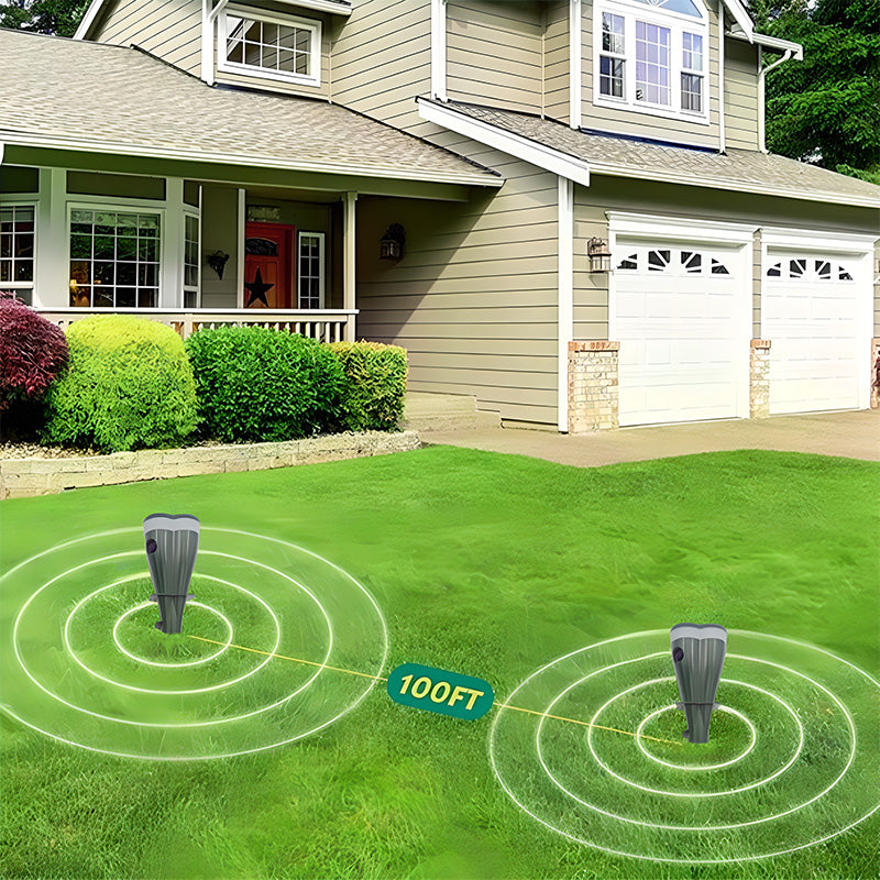 🌸Spring Sale 50 % OFF☘️Outdoors Solar Powered Waterproof Screw Mole Repellent