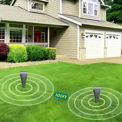 🌸Spring Sale 50 % OFF☘️Outdoors Solar Powered Waterproof Screw Mole Repellent